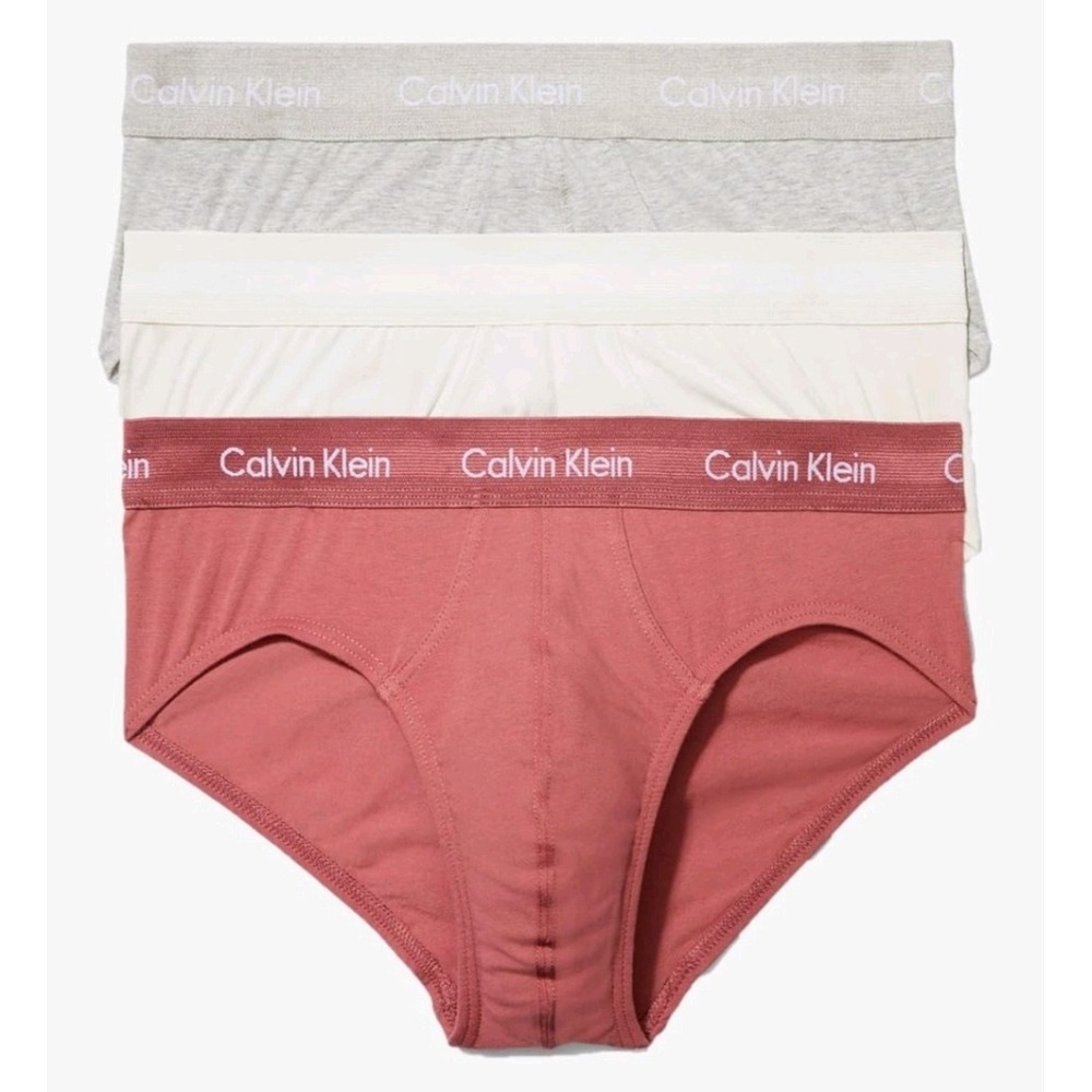 Calvin Klein 3 Pack‎ Classic Cotton Stretch Hip Briefs Men's Size XXL 44-46